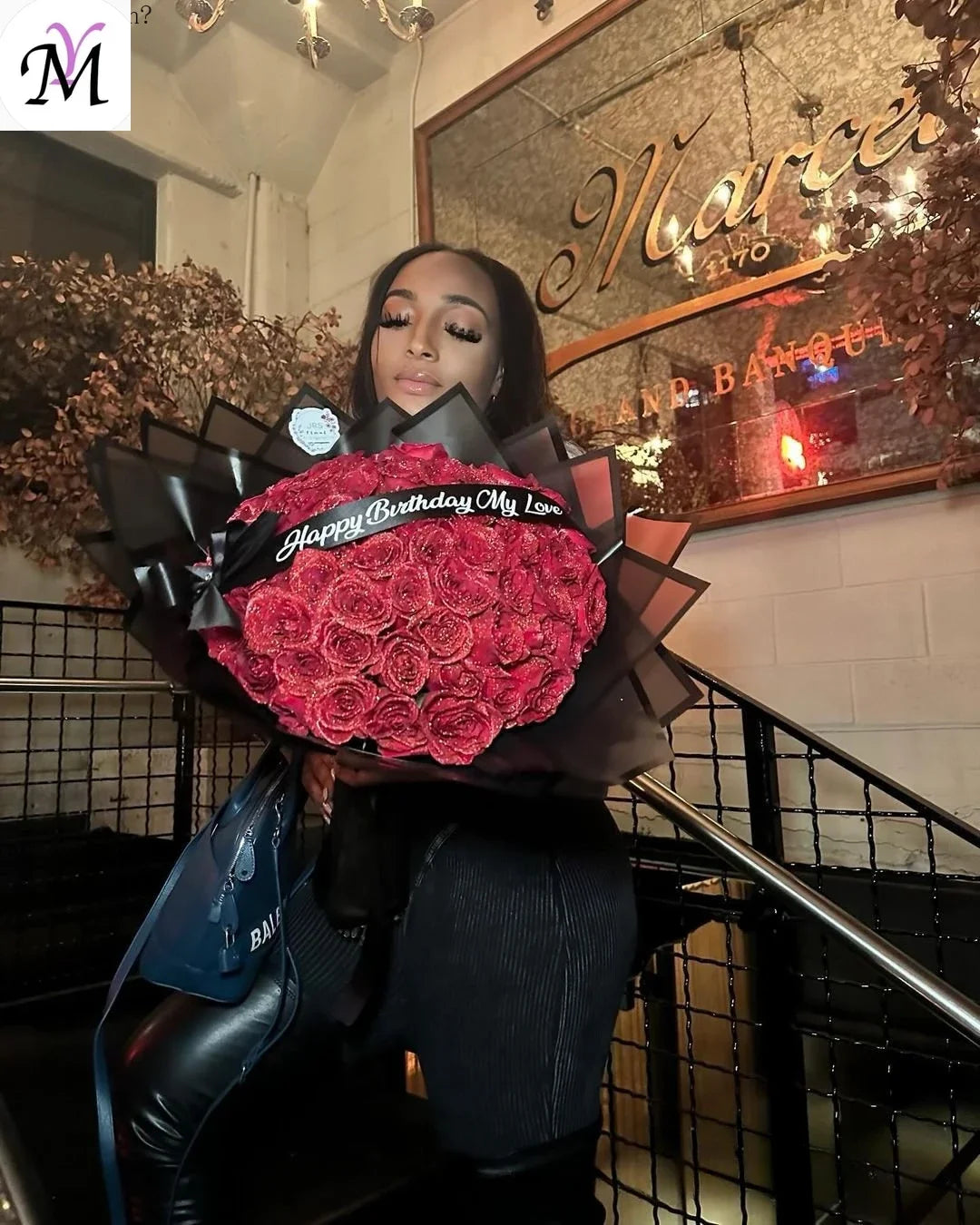 Bouquet de roses éternelles